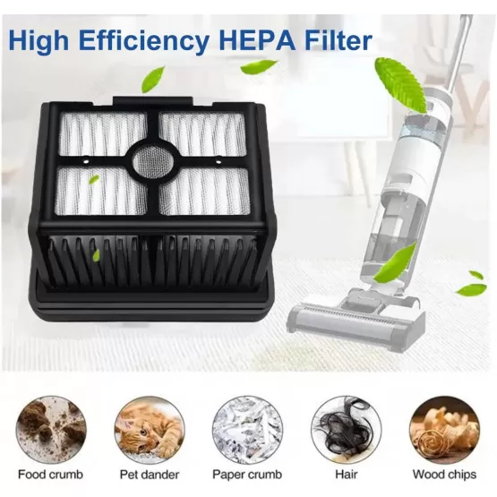 H12 Pro Kit Accessoires pour Dreame H12 Pro, H12 Dual Aspirateur Eau et Poussière - 2 Brosse Rotative + 2 Filtres + 1 Brosse de Nettoyage | Leroy Merlin