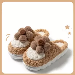 Pantoufles Pour Fille - 36 - Chaussons D'hiver Chauds Pour