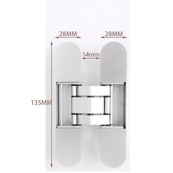 Infkg INF Charnières de porte invisibles, lot de 2 (charge maximale de 40 kg),