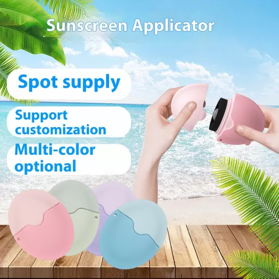 INF Navulbare siliconen- en sponsapplicator voor zonnebrand en lotion met