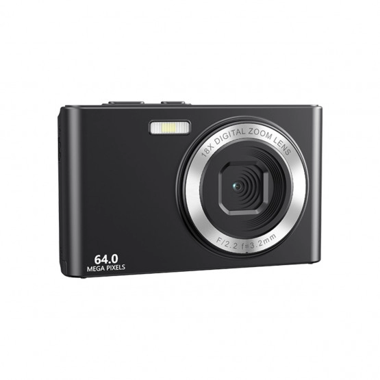 INF Kaartstijl dual-lens camera – 64MP, 4K-opname, 18x digitale zoom,